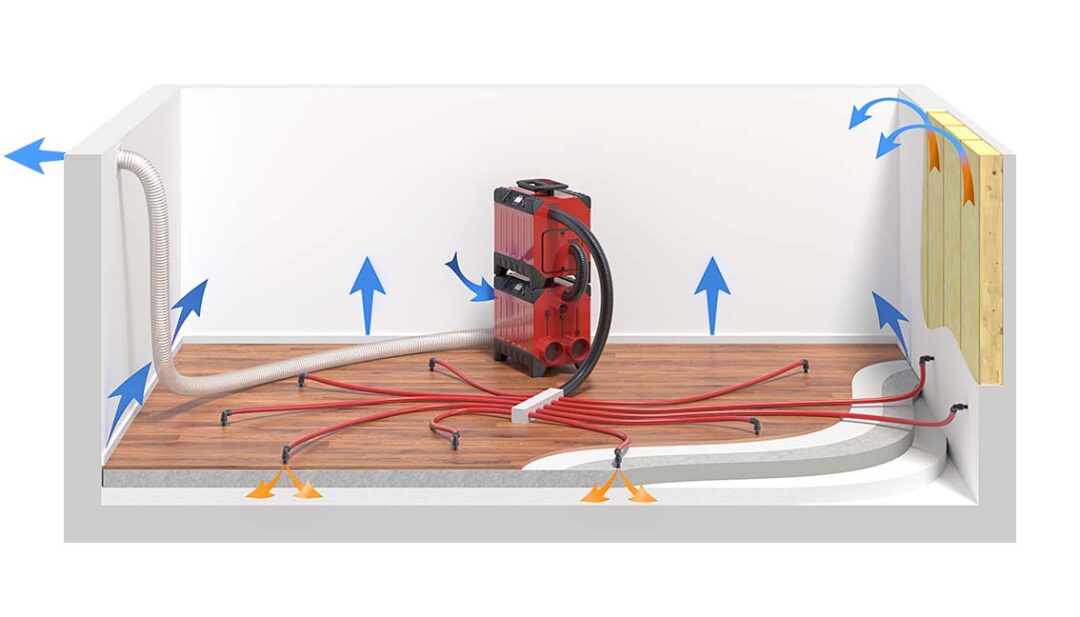 Corroventa pressure drying cross-section diagram